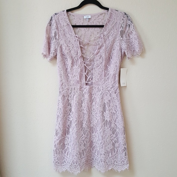 Tobi Dresses & Skirts - [Tobi] NWT Lavendar Lace BodyCon Dress